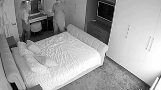 Amateur Ipcam Spies On American Man Fondling A Slutty Young Blonde Girl