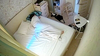 Spying On A Busty Russian Teen's Topless Masturbation On Hidden Ipcam
