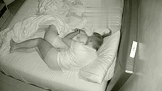 Spying Ip Cam Reveals European Man Fondling His Unaware Sleeping Wife