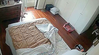 Hidden Spy Ipcam Catches Naughty European Girl Masturbating On Her Bed