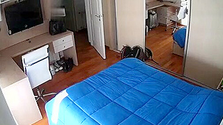 Voyeur Ip Cam Captures British Athletic Babe Getting Naked