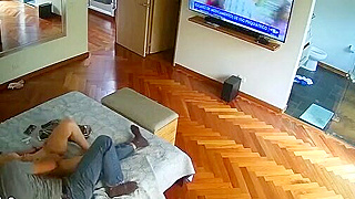Hidden Spy Ipcam Reveals Curvy Latina Stepdaughter Pleasuring Herself Before Stepdad
