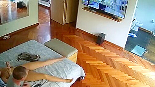Hidden Spy Ipcam Reveals Curvy Latina Stepdaughter Pleasuring Herself Before Stepdad