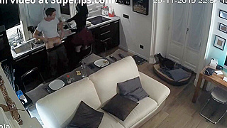 Candid Ipcam Footage - European College Babe Passionately Fucks Her Lover