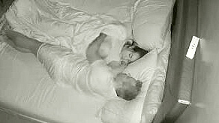 Spy Ipcam Reveals European Man Sneakily Fucking His Sleeping Wife