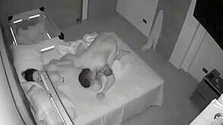 Caught On Ipcam - Steamy Latin Parents Fucking Wildly In Their Bed