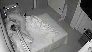 Caught On Ipcam - Steamy Latin Parents Fucking Wildly In Their Bed