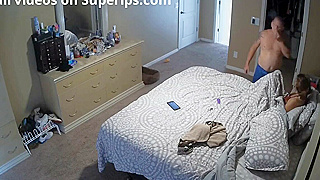 Spy Ipcam Catches Skinny American Wife Fucking Her Horny Husband