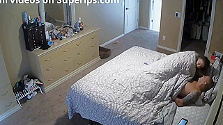 Spy Ipcam Catches Skinny American Wife Fucking Her Horny Husband