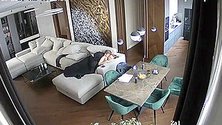 Spying On Horny Rich Mature British Couple Fucking Wildly On The Couch