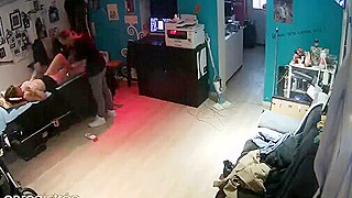 Spy Ipcam Catches Horny French Tattoo Artist Fucking His Sexy Client