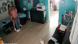 Spy Ipcam Catches European Tattoo Artist Fucking A Hot Woman Hard