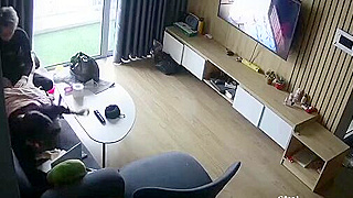 Lucky Ipcam Spies On Japanese Couple Fucking Hard While Watching Hentai
