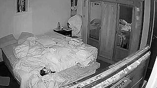 Voyeur Ip Cam Reveals Horny Latin Stepsiblings Fucking Wildly In Mom's Bed