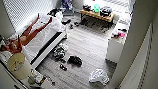 American Blonde Exposed Naked Masturbating On Hidden Spy Ipcam