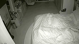 Spy Ipcam Catches Horny Man Creampie His Sleeping Wife's Tight Pussy