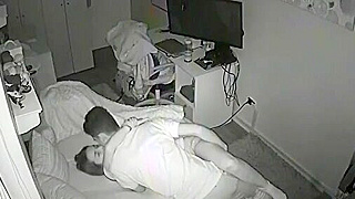 Spy Ipcam Catches College Couple Fucking Hard In Their Parents' House