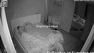 Caught On Hidden Ipcam - Naughty Petite Wife Rides Sleeping Husband's Cock