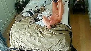 Hidden Spy Ipcam Catches Busty Mature Brunette With Green Eyes Masturbating Sensually
