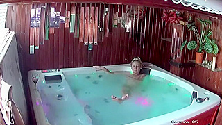 Voyeur Ip Cam Reveals Busty French Blonde Milf Ravaged In Steamy Jacuzzi Tryst