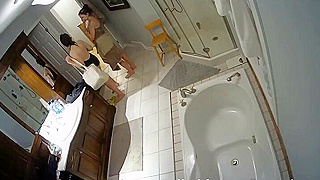 Spying On A Naughty American College Girl's Steamy, Soapy Shower Session