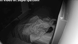 Caught By Hidden Ipcam - British Couple Passionately Fucking In Bed