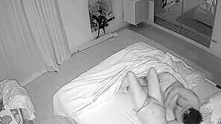 Spy Ipcam Records French Middle-Aged Couple Fucking Passionately In Bed