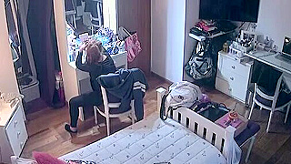 Caught On Spy Cam - Redhead Babe Pleasures Herself To Wild Porn