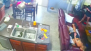 Spy Ipcam Records American Man Sneaking Fuck With His Sleeping Ex-Wife