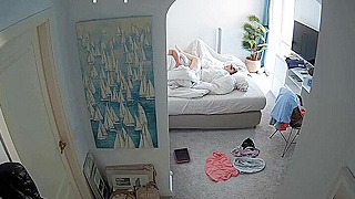 Spy Ipcam Reveals Busty American Milf Mom Pleasuring Herself On Her Bed
