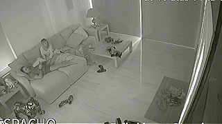 Spy Ipcam Busted Horny Mature Blonde Mom Fucking Her Husband Hard On Couch