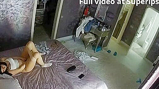 Caught On Spy Ipcam - Naughty French Milf Masturbates With Stepdaughter's Vibrator