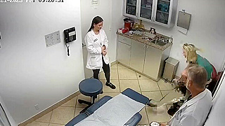 Spy Ipcam Captures Old German Doctor Groping A Young Blonde Girl