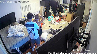 Stepbrother Caught On Hidden Ipcam Shoving Dick In Sister's Face