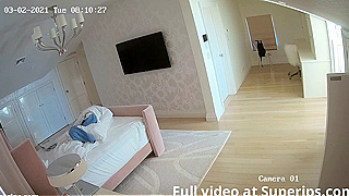 Hidden, Spy Ipcam Busted Busty German Blonde College Girl Getting Dressed