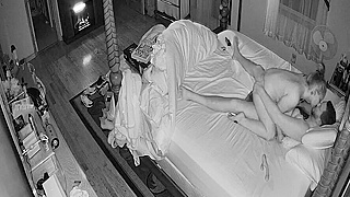 Tattooed American Mom Caught Riding Husband On Hidden Spy Ipcam