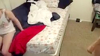 Spying On American Tattooed Teens As They Fuck Hard On Hidden Ipcam
