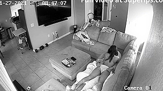 A Spy Ip Cam Captures Beautiful Young Black Girl Getting Brutally Fucked