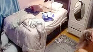 Caught On Spy Cam ☆ American Blonde Teenager Masturbates Wildly On Omegle