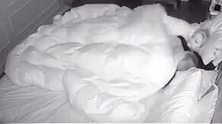 Hidden Spy Ipcam Catches Mature Blonde Couple Fucking Hard On Their Bed