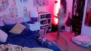 Caught On Cam ☆ Voyeuristic View Of British Teen Temptress In Sexy Lingerie