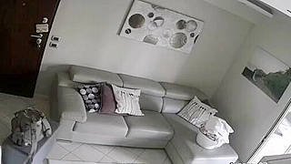 Spy Ipcam Catches Italian Stud Giving Oral To His Horny Young Wife