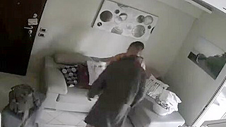 Spy Ipcam Catches Italian Stud Giving Oral To His Horny Young Wife