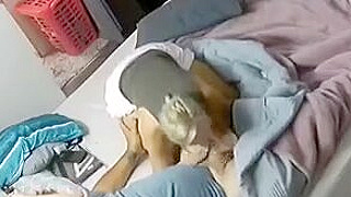 Horny American Granny Caught Sucking Husband's Cock On Hidden Spy Cam
