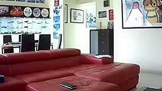 Hidden Spy Ipcam Catches Naked British Girl Masturbating Wildly On Her Couch