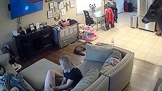 American College Girl Caught Giving Boyfriend A Wild Jerk Off Session