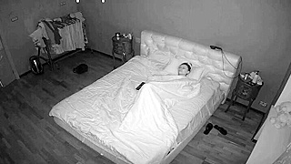 Voyeur Ip Cam Catches Skinny Ukrainian Milf Masturbating Sensually On Bed