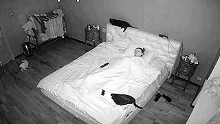 Voyeur Ip Cam Catches Skinny Ukrainian Milf Masturbating Sensually On Bed