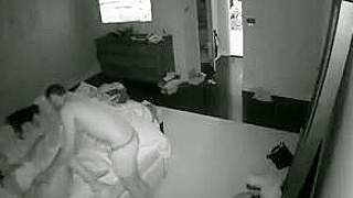 Busty Wife And Hubby Filmed Fucking Hard On Bed By Spy Ipcam