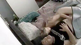 Caught On Cam – Big-Titted Granny Awakens Husband With A Hard Fuck